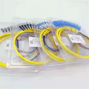 Cabo de remendo óptico de pigtail extravagante, de alta qualidade, 12 núcleo lc upc, cabo de patchcabo mpo, fibra óptica