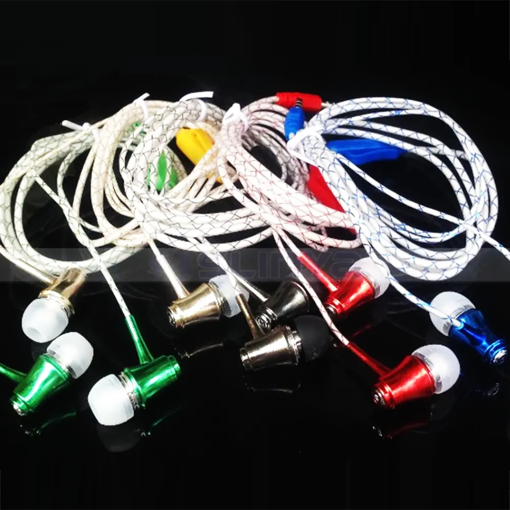 Handy In Ear Stereo Light Headset Glühender leuchtender Kopfhörer mit Mikrofon für iPhone Samsung