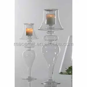 old world style lamp shaped votive glass candleholder