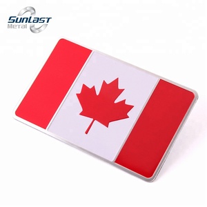 Weather-Resistant Aluminum Decal Canada Flag <strong>Bumper</strong> <strong>Sticker</strong> for <strong>Cars</strong> - Product Image 2
