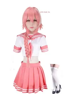 Ecowalson คอสเพลย์ JK,Fate Grand Order Fate Apocrypha Rider Astolfo ชุดนักเรียนชุดกะลาสีผู้หญิงชุดคอสเพลย์อนิเมะ