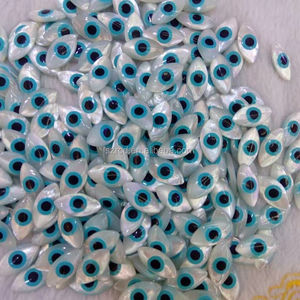 Concha de perlas de <span class=keywords><strong>la</strong></span> <span class=keywords><strong>madre</strong></span> de los ojos del diablo, piedras preciosas naturales, ojo turco - Product Image 5