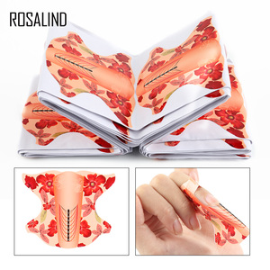 Rosalind gros <span class=keywords><strong>Nail</strong></span> Art outils 100 pcs/lot longue acrylique Extension papier plateau ongles Extension forme pour ongles étendre - Product Image 6