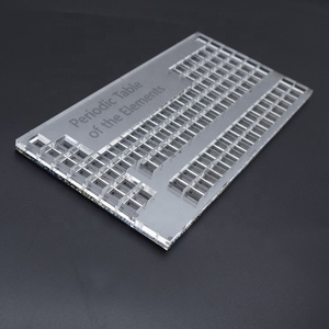 Tùy Chỉnh Chất Lượng Cao Acrylic Nguyên Tố Hóa Học Tuần Hoàn Bảng In, Nhỏ Hiển Thị Rack Tray - Product Image 2