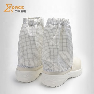 Suela médica de PU, <span class=keywords><strong>rejilla</strong></span> de rayas antiestática, botas de seguridad ESD largas, <span class=keywords><strong>botines</strong></span> ESD para sala limpia, antideslizantes e impermeables - Product Image 5
