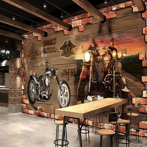 Liquid <strong>Wallpaper</strong> From China Custom Vintage <strong>Motorcycle</strong> Nostalgic Brick Wall <strong>Wallpaper</strong> Kitchen <strong>Wallpaper</strong> Squeegee