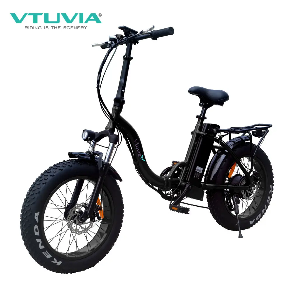 20 इंच की मोटी टायर फोल्डिंग इलेक्ट्रिक बाइक 36v 48v 250w 750w ई साइकिल लंबी दूरी की सिटी फबाइक