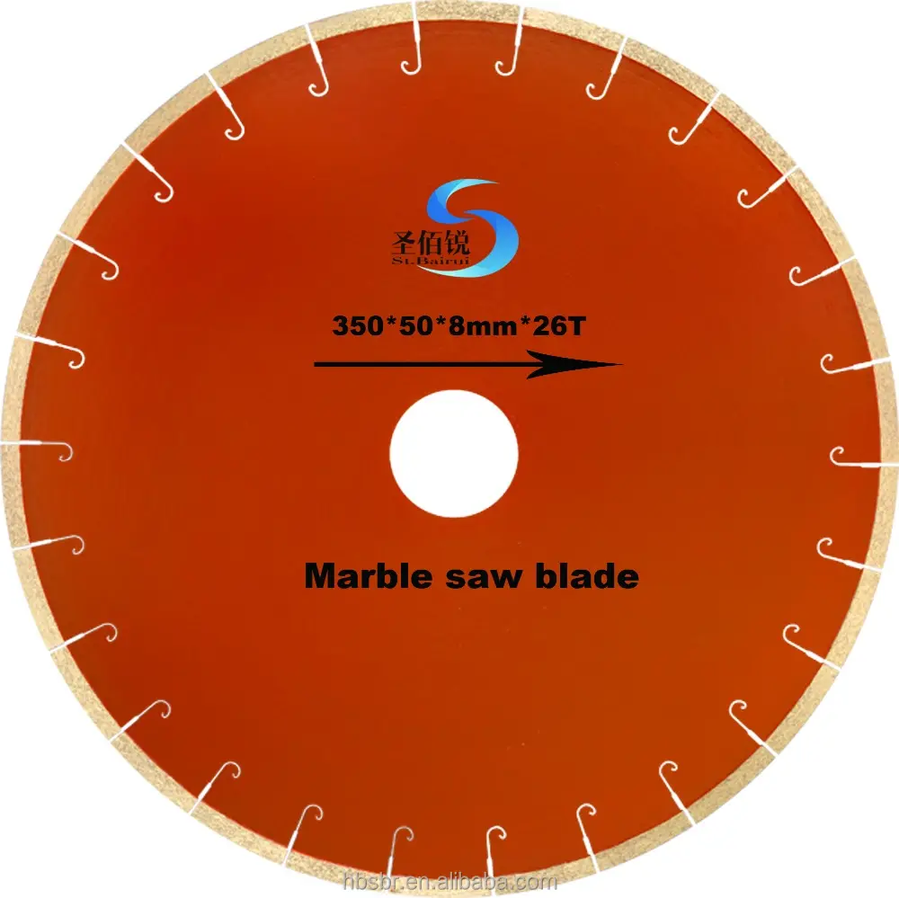 14 inch D350mm J-slot hot sale high quality marble stone cutting segmented circular diamond saw blade