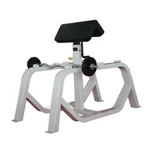 Équipement de gymnastique commerciale double fonction Preacher Curl Strength Machine Standing Preacher Curl Bench - Product Image 1