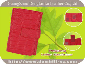2014 medio largo trípticos de cocodrilo cartera de la mujer - Product Image 1