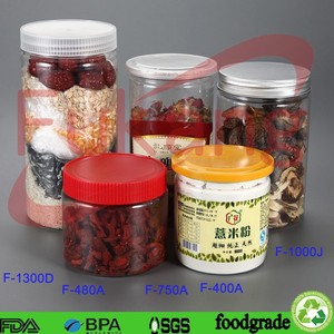 プラスチックキャンディーの瓶、円筒クリアボトル容易300ミリリットルジャムと甘いプラスチック瓶カバー - Product Image 5