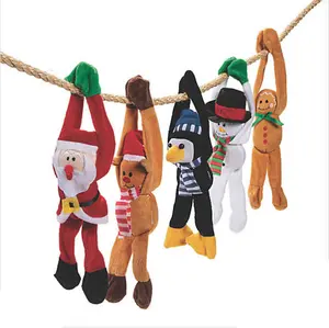 长臂圣诞毛绒玩具窗帘架儿童和母亲长臂猿毛绒玩具圣诞礼物