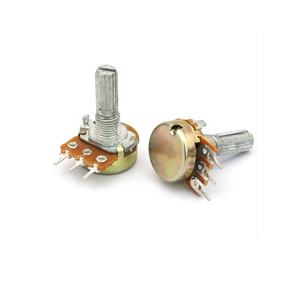 Potenciômetro dos ohms WH148 do comprimento 25mm B10K B50K 20K 1k <span class=keywords><strong>2k</strong></span> 5k 1m do punho do ODM do componente eletrônico de CXCW - Product Image 2