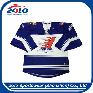 newデザインカスタムファッションwholesale size hockey jersey - Product Image 3
