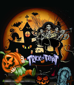El diseño de la lámpara De calabaza de Halloween 3d cartel lenticular/foto/tarjeta - Product Image 6