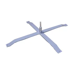 Hot Selling Flying Banner Zubehör X-Form Metall Fixed Cross Stand Base für Fahnenstange