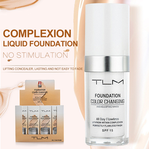 <span class=keywords><strong>TLM</strong></span> Makeup คอนซีลเลอร์เพิ่มความชุ่มชื้นสำหรับปกปิดและเปลี่ยนสีได้ทุกวัน,เครื่องสำอางผสมสีอุณหภูมิ SPF 15 - Product Image 5