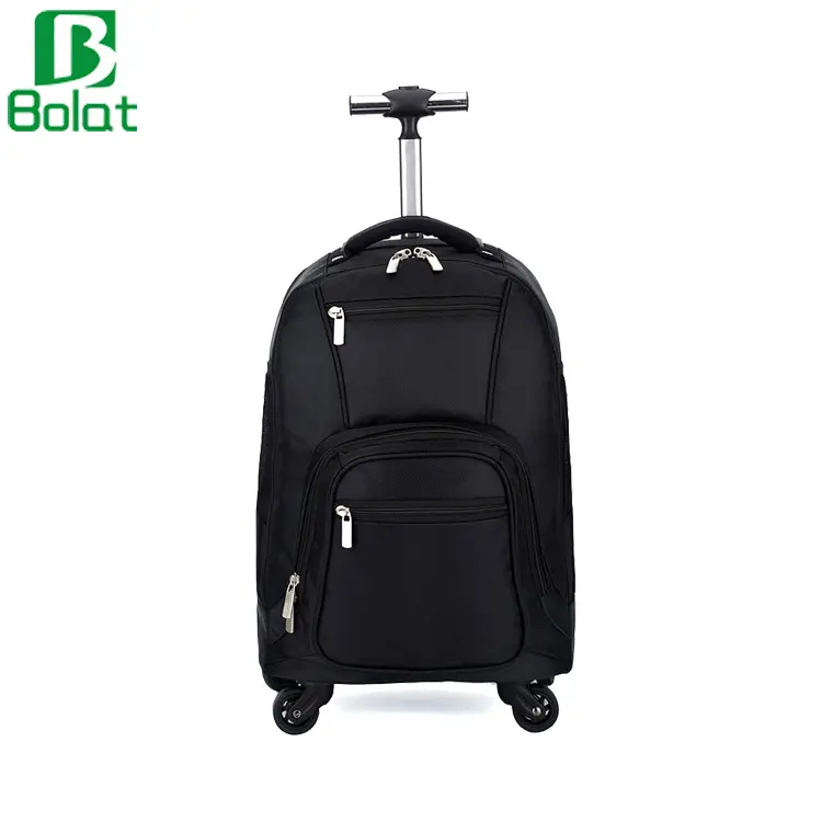 Custom Wholesale Polyester Travel Bag Trolley Luggage 18 Inch Laptop Backpack Travel Luggage