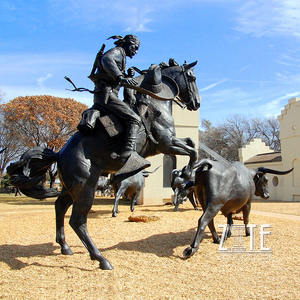 La <span class=keywords><strong>vida</strong></span> de Metal tamaño <span class=keywords><strong>guerrero</strong></span> de bronce caballo estatua ecuestre escultura - Product Image 6