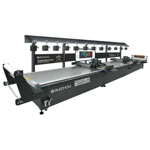 Automatic computerized apparel garment textile round knife cutting machine in cloth industry