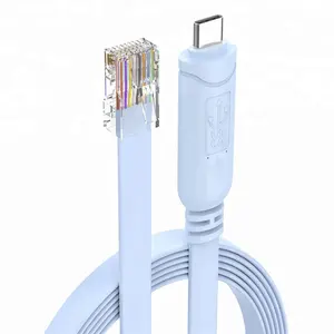 6FT 1.8M USB 3.1 USB C Type C Tipe-C Male To RJ45 Konsol Kabel