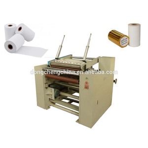 Thermal <strong>Paper</strong> <strong>Roll</strong> <strong>Slitter</strong> Rewinder <strong>Machine</strong> For POS Cash Register <strong>Rolls</strong> - Product Image 1