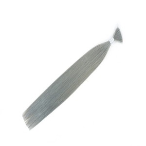 Venta al por Mayor ruso eslavo doble pelo virginal dibujado a granel sin procesar Gery pelo humano para el trenzado - Product Image 2