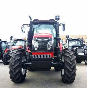 china cheap big chinese farm tractor 80hp 100hp 120hp 180hp 4WD with AC cabin fro sale