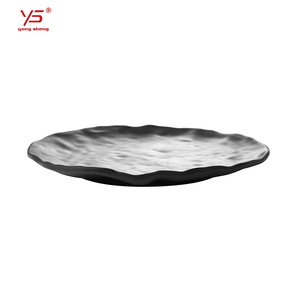 Assiettes à dîner givrées rondes et plates en <span class=keywords><strong>mélamine</strong></span>, accueil OEM, plats modernes de couleur mate, 12 pièces - Product Image 2