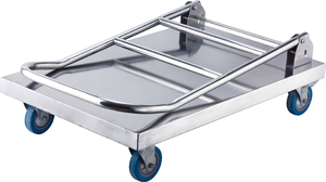 Hôtel <span class=keywords><strong>Restaurant</strong></span> Plate-Forme En Acier Inoxydable Chariot À Main, Pliage Lourds Chariot Plate-Forme - Product Image 3