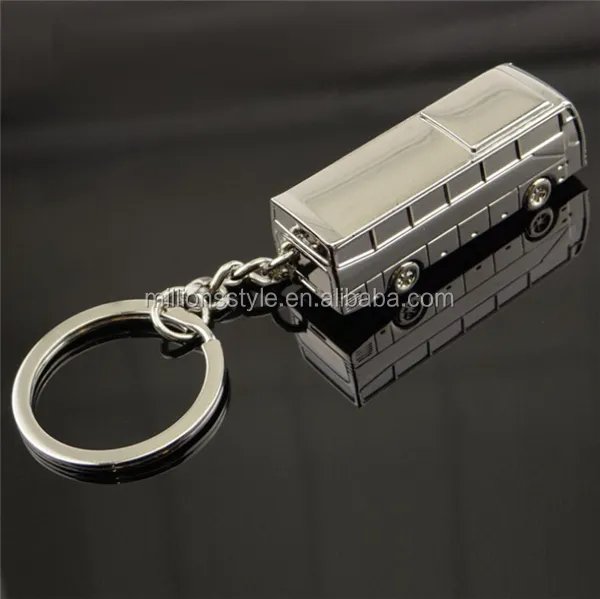 wholesales design your own bus shape keychain car key tag