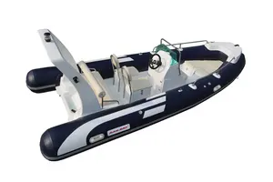 Rib Hypalon Inflatable Boat 3.3m To 7.6m Length Fiberglass Hull Outboard Motor
