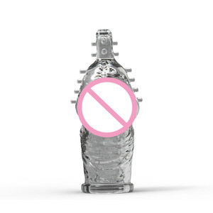 Manchon de plaisir texturé en silicone premium pour hommes, design côtelé extensible <span class=keywords><strong>avec</strong></span> <span class=keywords><strong>sensation</strong></span> réaliste pour une <span class=keywords><strong>sensation</strong></span> améliorée, gode - Product Image 2