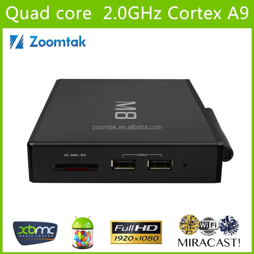 Kodi pré - installé Amlogic S802 quad core Android 4.4 chaînes pour adultes internet tv box