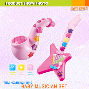 Saxofón <span class=keywords><strong>de</strong></span> <span class=keywords><strong>guitarra</strong></span> rosa para niña, instrumento Musical <span class=keywords><strong>de</strong></span> juguete, 2019 - Product Image 6