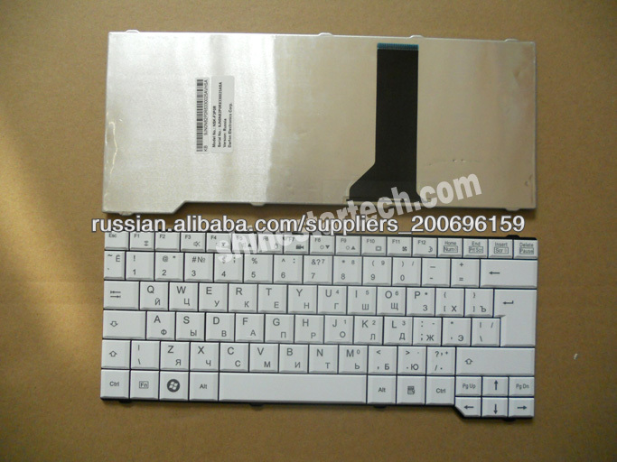замена клавиатуры для ноутбука Fujitsu P5710 Pa3515 PI3540 PI3525 Белый RU