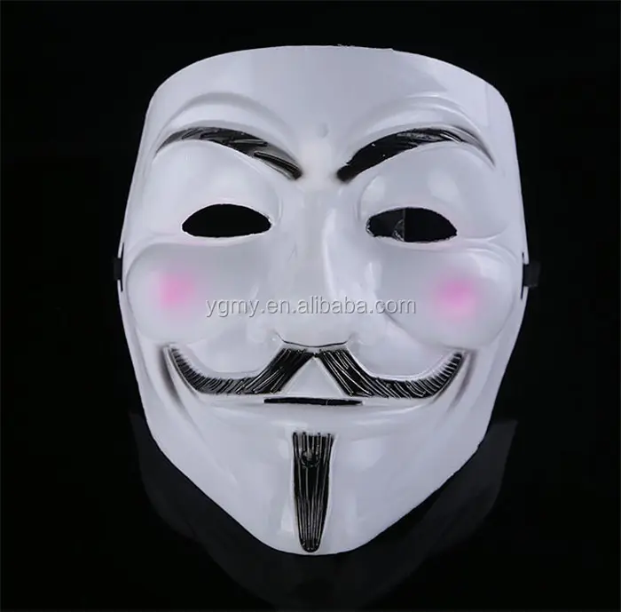 V per Vendetta Anonymous maschera di Guy Fawkes Halloween