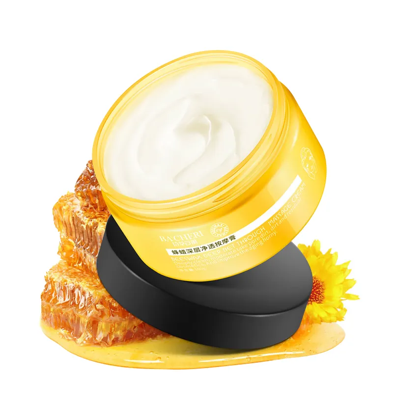 개인 상표 최고의 밝은 얼굴 보습 죽은 피부 제거 딥 케어 천연 클렌징 꿀 마사지 페이셜 크림