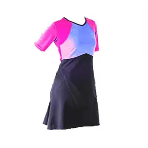 Conjunto de falda de natación larga para mujer con falda deportiva, vestido de baño con falda UPF 50 +, Vestido de playa con mallas, moq bajo, de la serie de moda de 2017