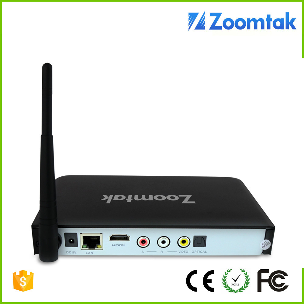 Zoomtak T8 Amlogic S802 Quad Core 4 K google Android TV Box 4.4 con kodi 15.2