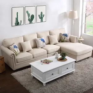 Muebles para el hogar estilo americano moderno sala de estar sofá de tela