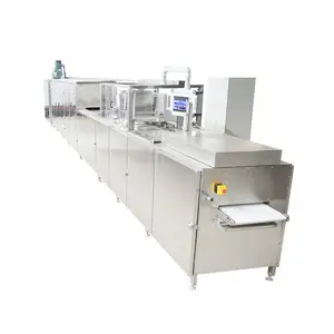 Fabbrica di cioccolato Attrezzature Cioccolato di Versamento Che Forma Macchina automatica completa di Cioccolato deposito linea