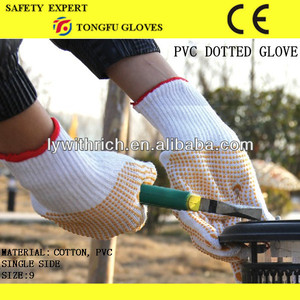ที่มีคุณภาพสูงสายถักพีวีซีประ/จุดผ้าทำงาน/ถุงมือทำงาน - Product Image 5