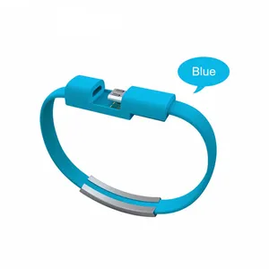 Gelang Wristband USB Kabel Pengisian untuk Iphone Kabel Charger Keychain