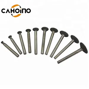 Hợp kim mạ điện 6mm Shank kim cương mài đầu Burrs bit thiết lập cho tự làm công cụ quay Mài phụ kiện