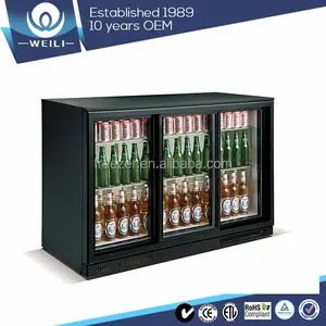 Kommerziellen Schiebe Bar Kühlschrank Werbe Bier Kühler & Kühlschränke