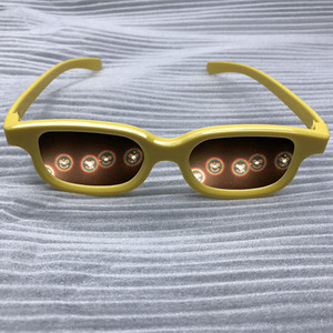 Gafas de fuegos artificiales <span class=keywords><strong>3D</strong></span>, gafas de difracción de plástico, corazón/cara sonriente/muñeco de nieve/Dios riqueza, 2017 - Product Image 2