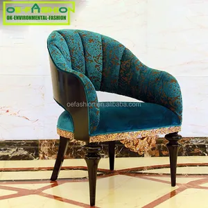 Relax OE-FASHION Morden leisure arm kain kayu ukiran furniture kursi