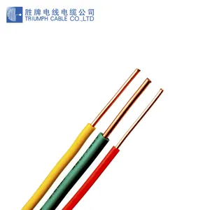 Pvc Copper Wire BV THW THHN Electrical Wire Cable 2.5mm 4mm 10mm 16mm Single Core Pvc Insulated Copper Cable Wire PVC Coated Electrical Wire