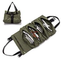 Grande sacoche en toile Super cire, sac à bandoulière, sac de transport pour outils, seau, pochette à rouler, pratique